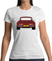 Porsche 911 Turbo 930 Burgandy Womens T-Shirt
