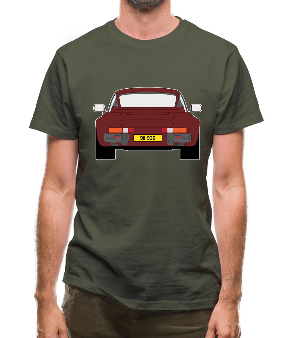 911 Turbo 930 Burgandy Mens T-Shirt