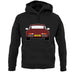 Porsche 911 Turbo 930 Burgandy unisex hoodie