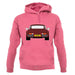 Porsche 911 Turbo 930 Burgandy unisex hoodie