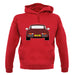 Porsche 911 Turbo 930 Burgandy unisex hoodie