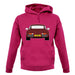 Porsche 911 Turbo 930 Burgandy unisex hoodie