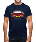 911 Turbo 930 Burgandy Mens T-Shirt