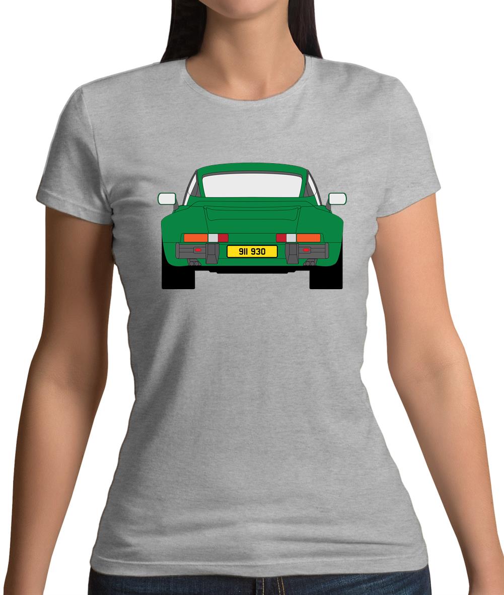 Porsche 911 Turbo Forest Green 930 Womens T-Shirt