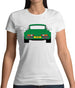 Porsche 911 Turbo Forest Green 930 Womens T-Shirt