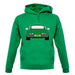 Porsche 911 Turbo Forest Green 930 unisex hoodie