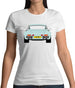 Porsche 911 Turbo Ice Blue 930 Womens T-Shirt