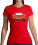 Porsche 911 Turbo 930 Orange Womens T-Shirt