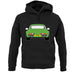 Porsche 911 Turbo 930 Viper Green unisex hoodie