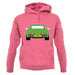 Porsche 911 Turbo 930 Viper Green unisex hoodie