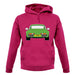 Porsche 911 Turbo 930 Viper Green unisex hoodie