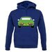 Porsche 911 Turbo 930 Viper Green unisex hoodie