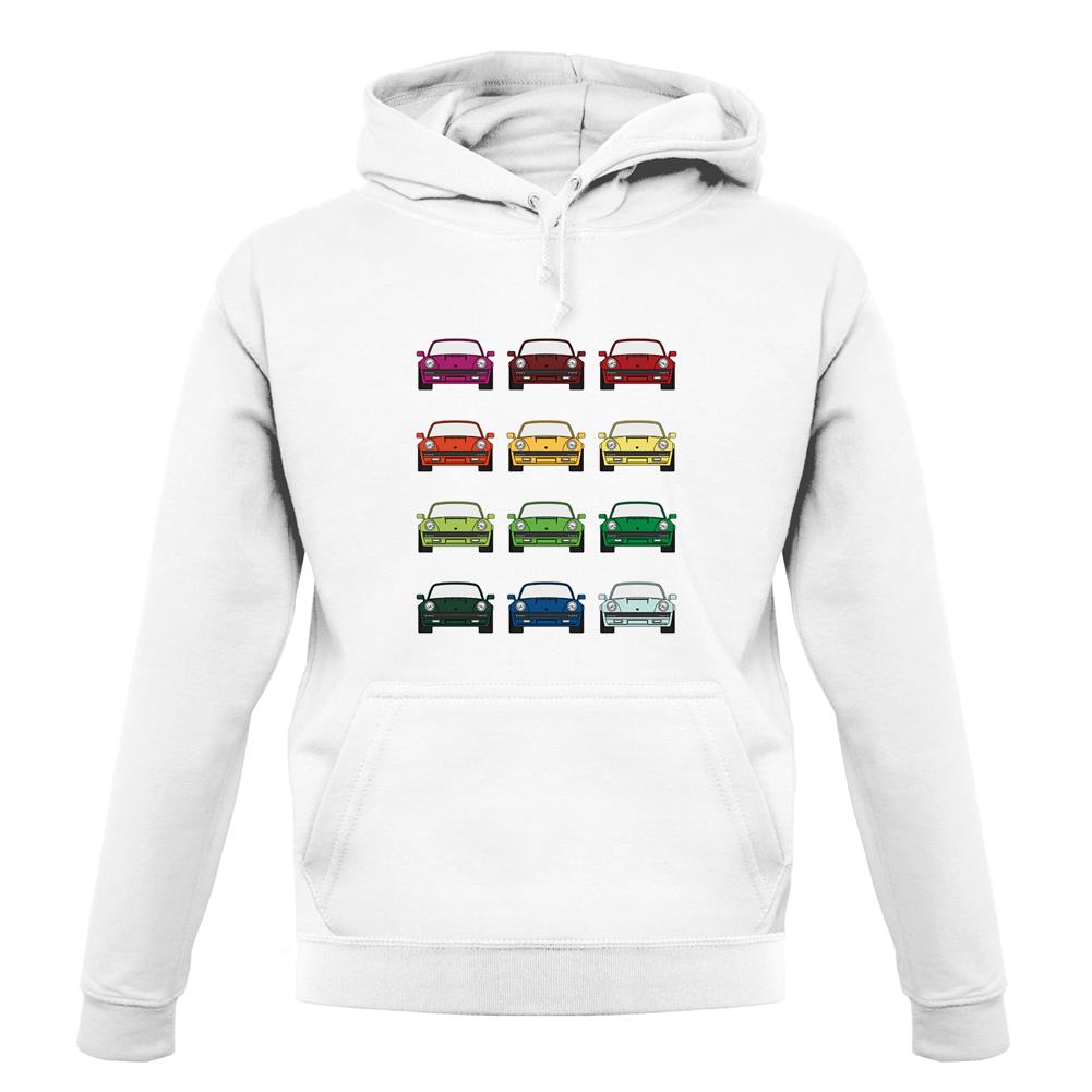 Porsche Box 964 T 12 Colour Grid unisex hoodie