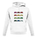 Porsche Box 964 T 12 Colour Grid unisex hoodie