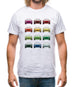Box 964 T 12 Colour Grid Mens T-Shirt