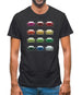 Box 964 T 12 Colour Grid Mens T-Shirt