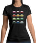 Porsche Box 964 T 12 Colour Grid Womens T-Shirt