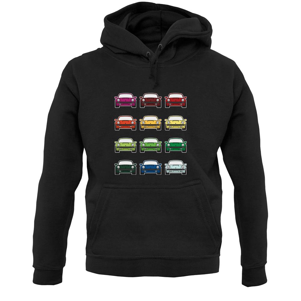 Box 964 T 12 Colour Grid Unisex Hoodie