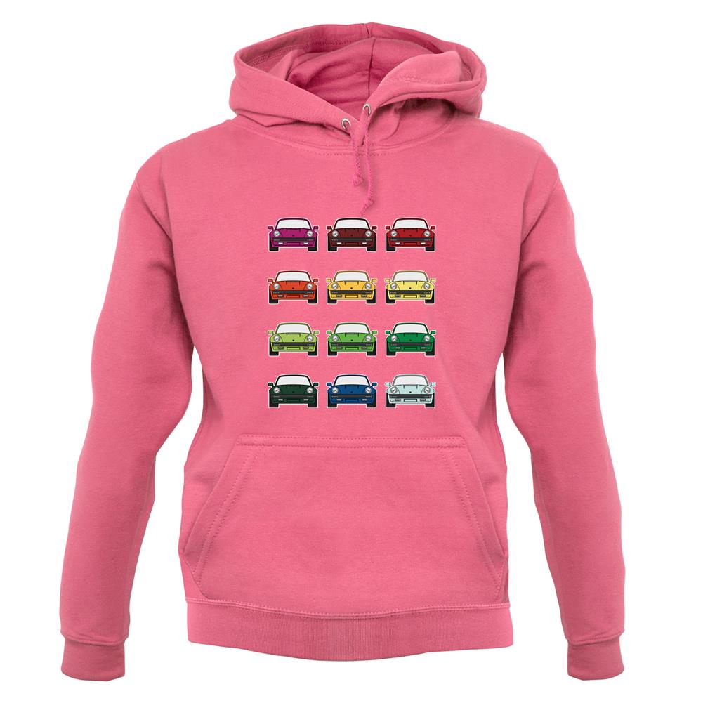Porsche Box 964 T 12 Colour Grid unisex hoodie