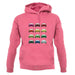 Porsche Box 964 T 12 Colour Grid unisex hoodie