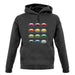 Porsche Box 964 T 12 Colour Grid unisex hoodie