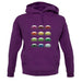 Porsche Box 964 T 12 Colour Grid unisex hoodie
