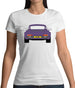 Porsche 911 964 Violet Womens T-Shirt