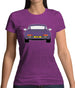 Porsche 911 964 Violet Womens T-Shirt