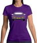 Porsche 911 964 Violet Womens T-Shirt