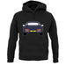 Porsche 911 964 Dark Blue unisex hoodie