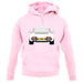 Porsche 911 964 Grand Prix White unisex hoodie