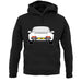 Porsche 911 964 Grand Prix White unisex hoodie