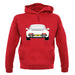 Porsche 911 964 Grand Prix White unisex hoodie