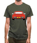 911 964 Guards Red Mens T-Shirt