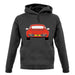 Porsche 911 964 Guards Red unisex hoodie