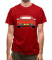 911 964 Guards Red Mens T-Shirt