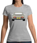 Porsche 911 964 Rear Line Grey Womens T-Shirt