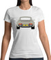 Porsche 911 964 Rear Line Grey Womens T-Shirt