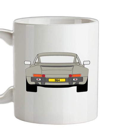 911 964 Rear Line Grey Ceramic Mug