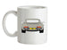 911 964 Rear Line Grey Ceramic Mug