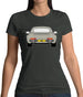 Porsche 911 964 Rear Line Grey Womens T-Shirt