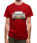 911 964 Rear Line Grey Mens T-Shirt