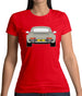 Porsche 911 964 Rear Line Grey Womens T-Shirt