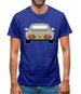 911 964 Rear Line Grey Mens T-Shirt