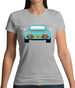 Porsche 911 964 Rear Mint Green Womens T-Shirt