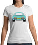 Porsche 911 964 Rear Mint Green Womens T-Shirt