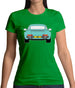 Porsche 911 964 Rear Mint Green Womens T-Shirt