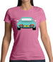 Porsche 911 964 Rear Mint Green Womens T-Shirt