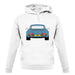 Porsche 911 964 Rear Murano Green unisex hoodie