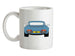 911 964 Rear Murano Green Ceramic Mug